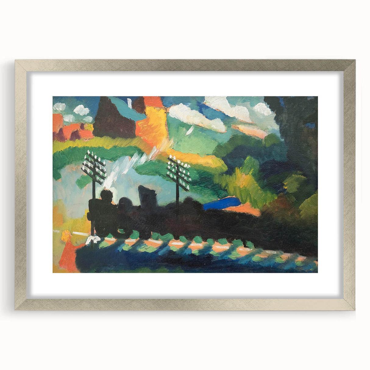 Modern Wall Art – Abstract Modern Railroad at Murnau