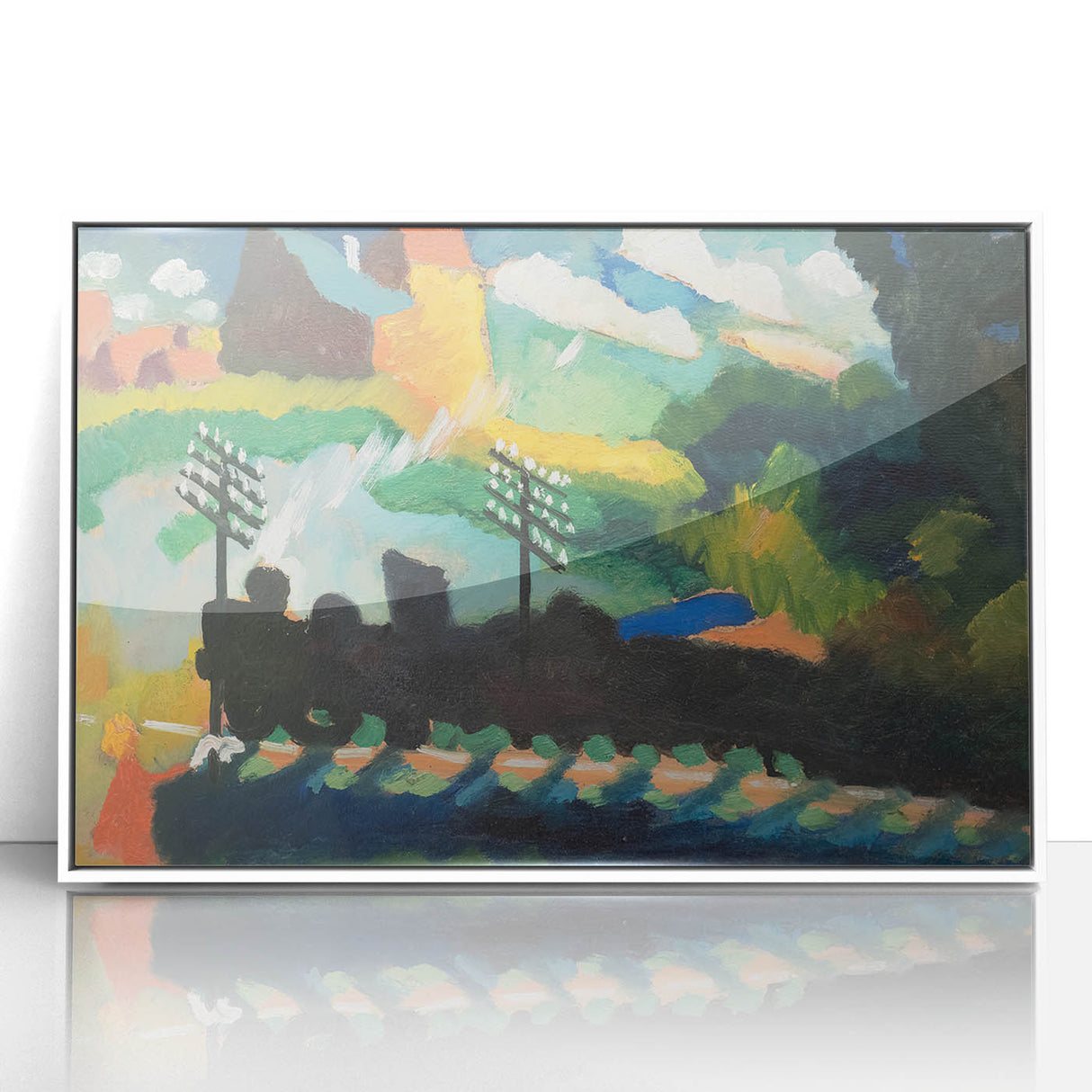 Modern Wall Art – Abstract Modern Railroad at Murnau