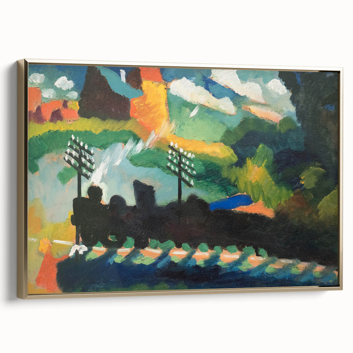 Modern Wall Art – Abstract Modern Railroad at Murnau