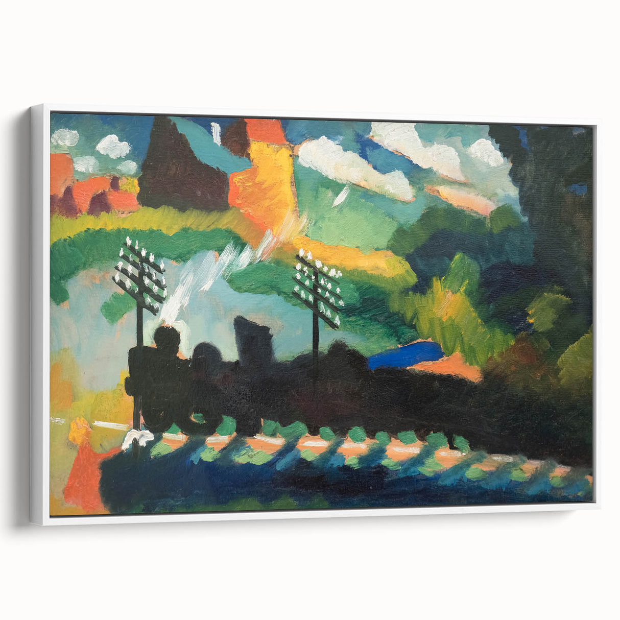 Modern Wall Art – Abstract Modern Railroad at Murnau