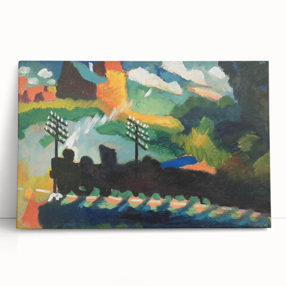 Modern Wall Art – Abstract Modern Railroad at Murnau