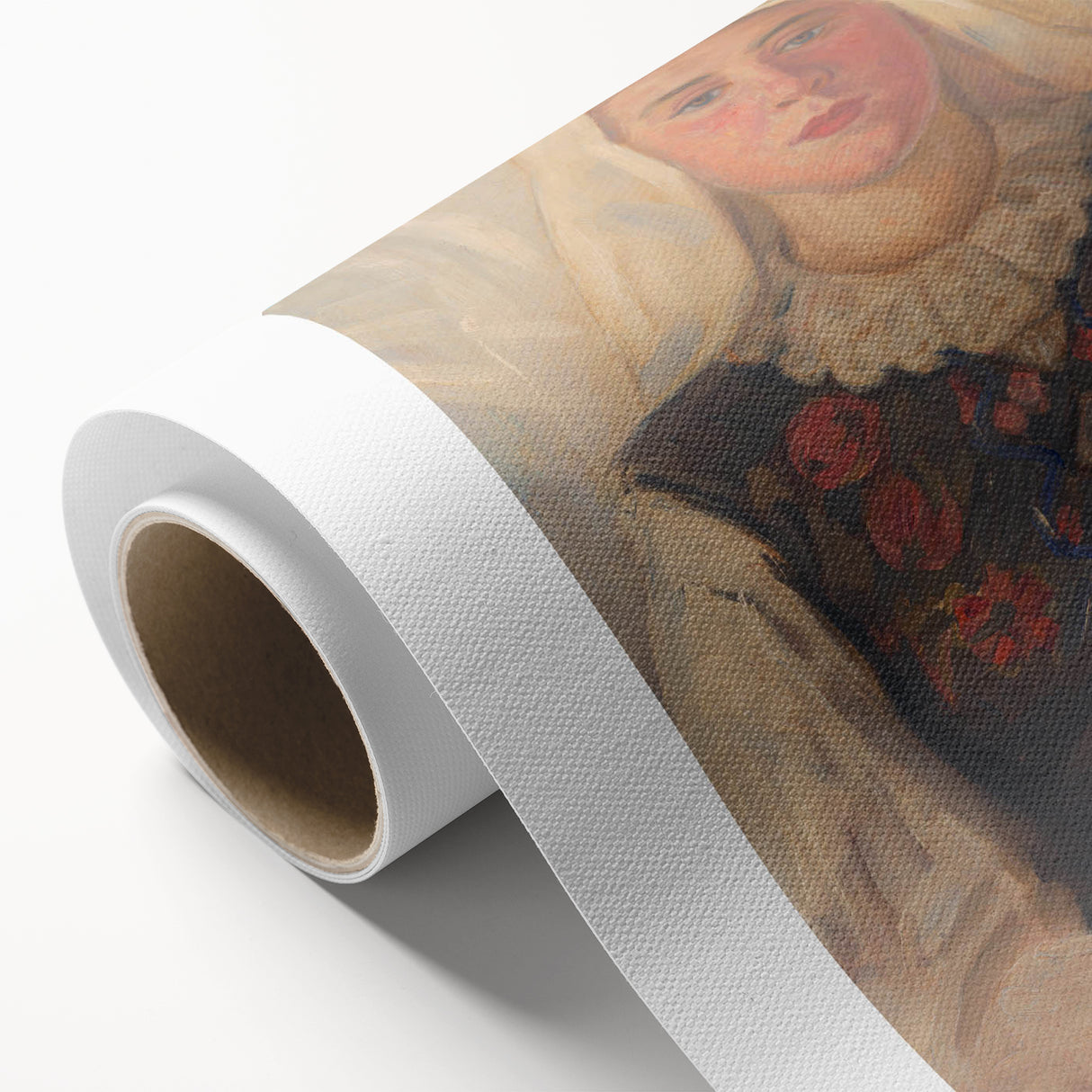 Modern Wall Art - Štefan Polkoráb’s Girl in Folk Costume Print