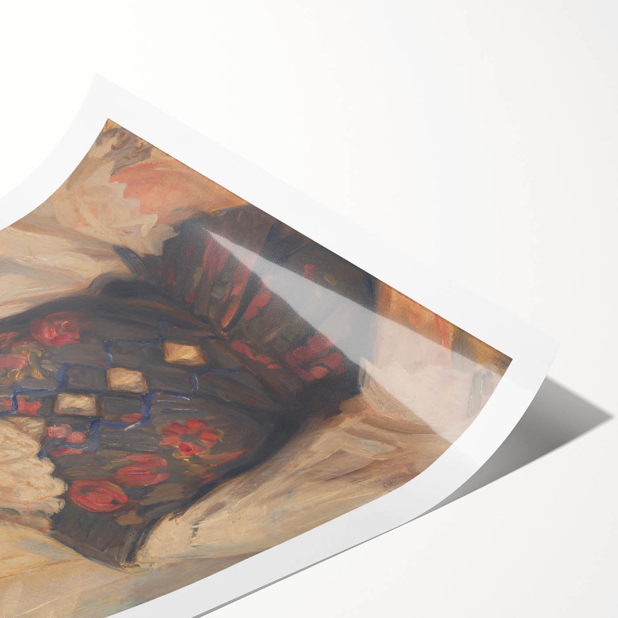 Modern Wall Art - Štefan Polkoráb’s Girl in Folk Costume Print