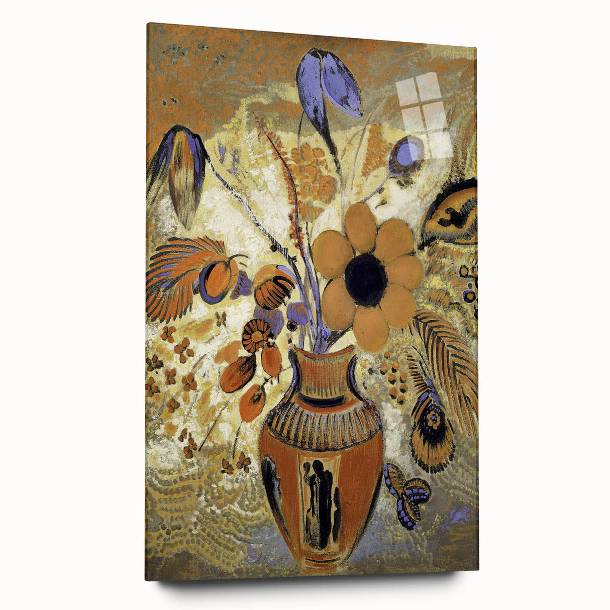 Modern Wall Art - Odilon Redon’s Etruscan Vase with Flowers Print