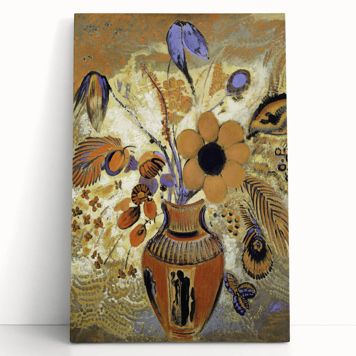 Modern Wall Art - Odilon Redon’s Etruscan Vase with Flowers Print