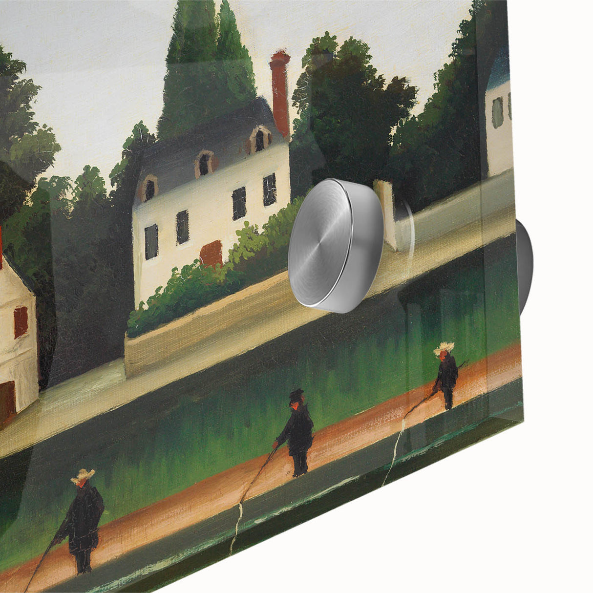 Modern Wall Art – Abstract Modern Art of Landscape and Four Fishermen