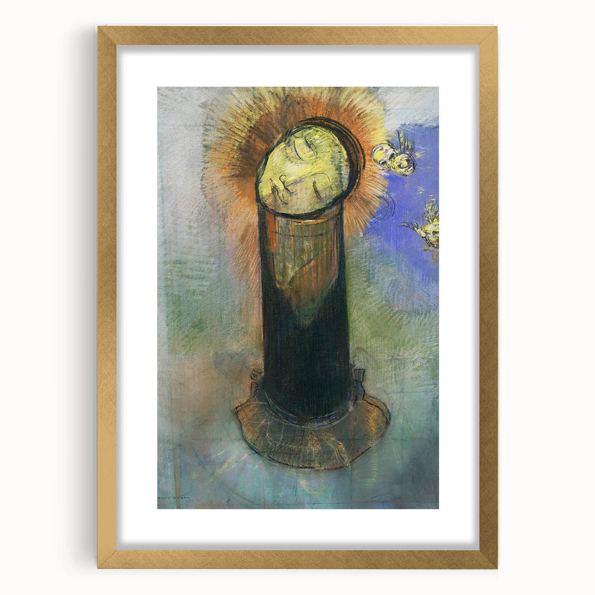 Modern Wall Art - Odilon Redon’s Head of John the Baptist Print