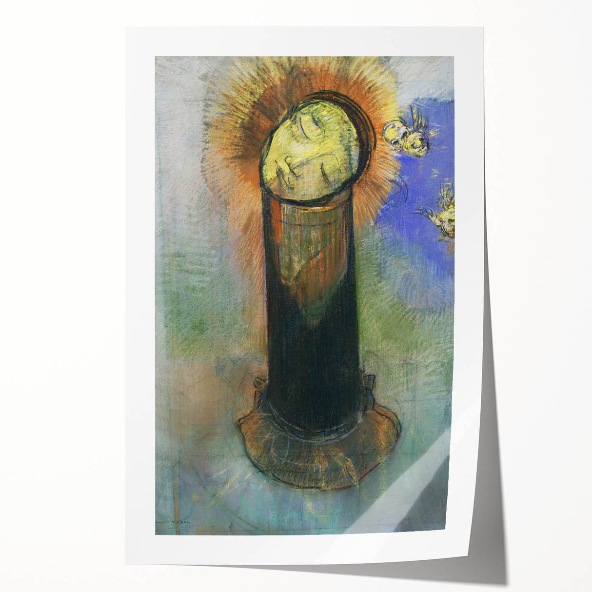 Modern Wall Art - Odilon Redon’s Head of John the Baptist Print