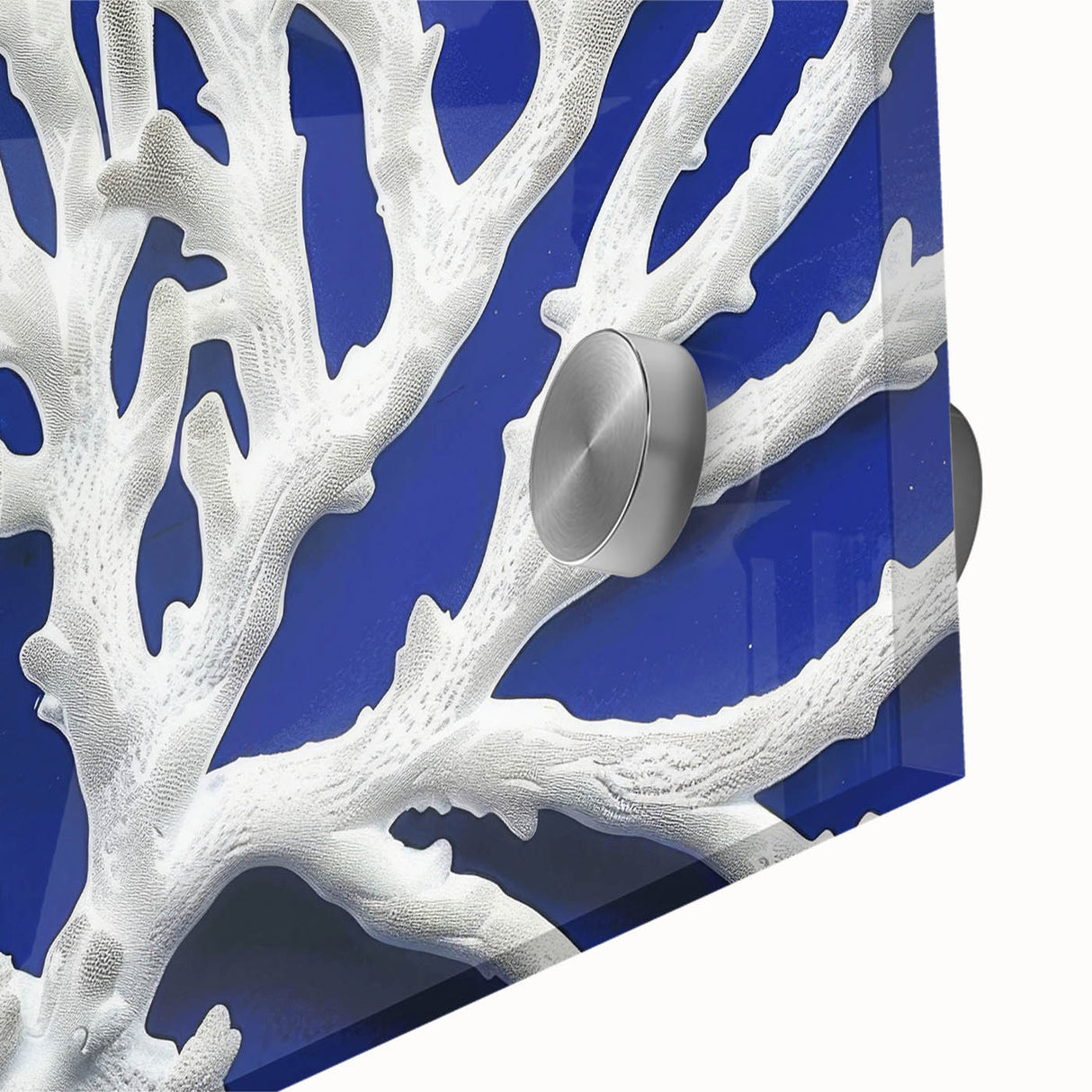 Close-up of a vibrant botanical wall art design depicting marine plants, featuring intricate details and rich colors, ideal for enhancing coastal home decor.