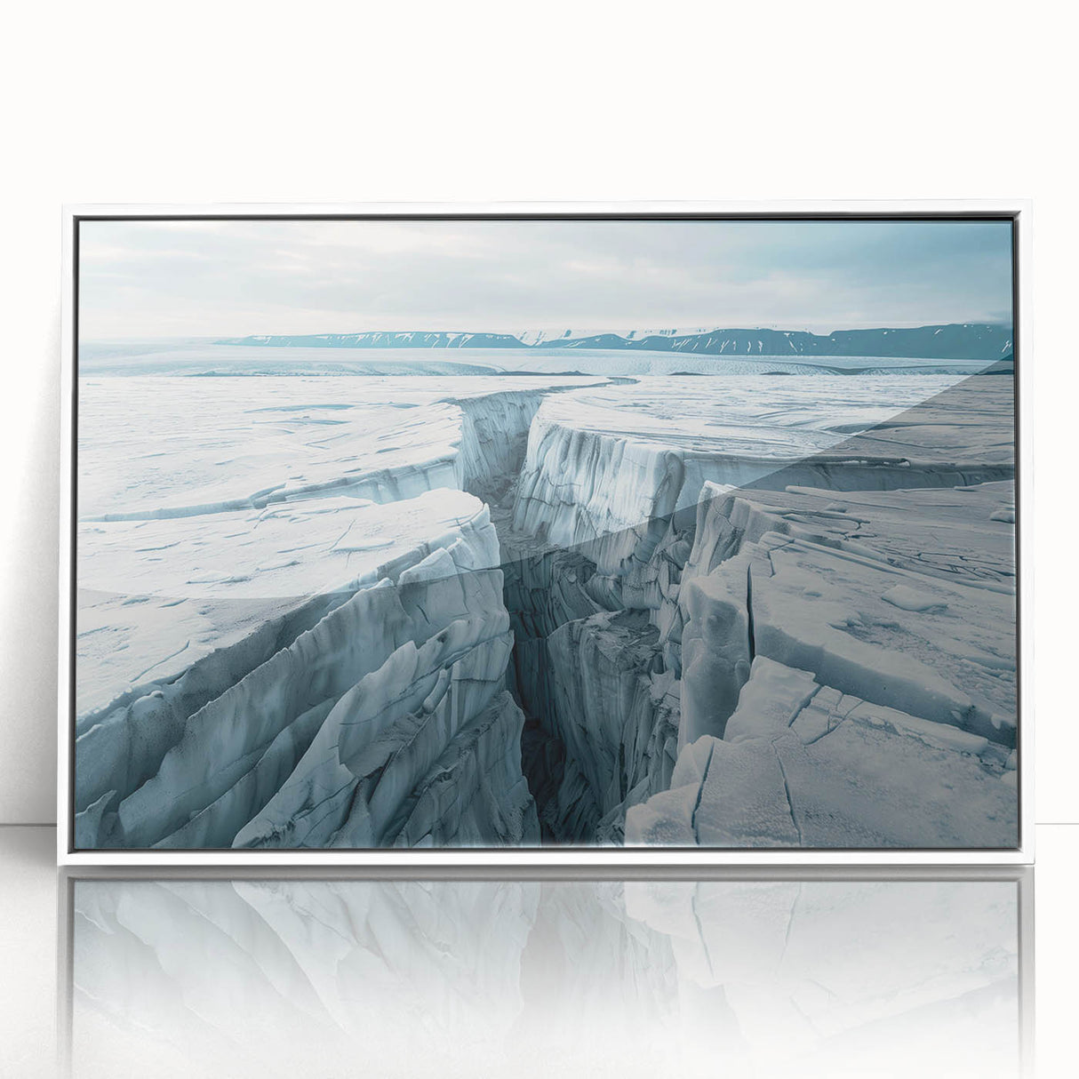 Framed wall art featuring a scenic landscape design with winding roads and vibrant colors, set in a sleek white frame, ideal for enhancing home decor.