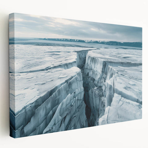 Stretched canvas wall art depicting a serene landscape with winding roads, vibrant greens, and a clear blue sky, perfect for home decor enhancement.