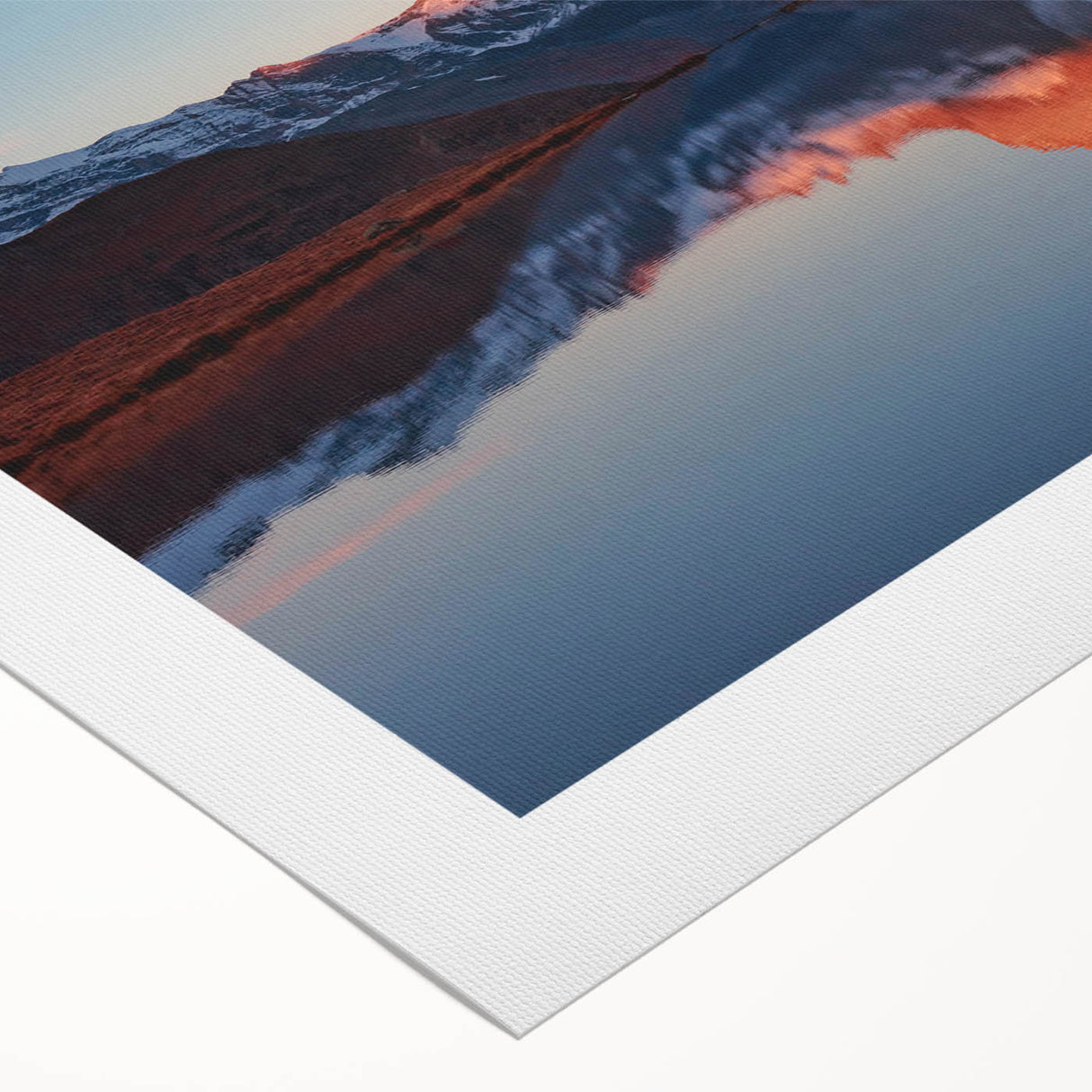 Vibrant rolled canvas wall art showcasing a serene landscape with intricate rock formations and soft earthy tones, perfect for modern home decor.