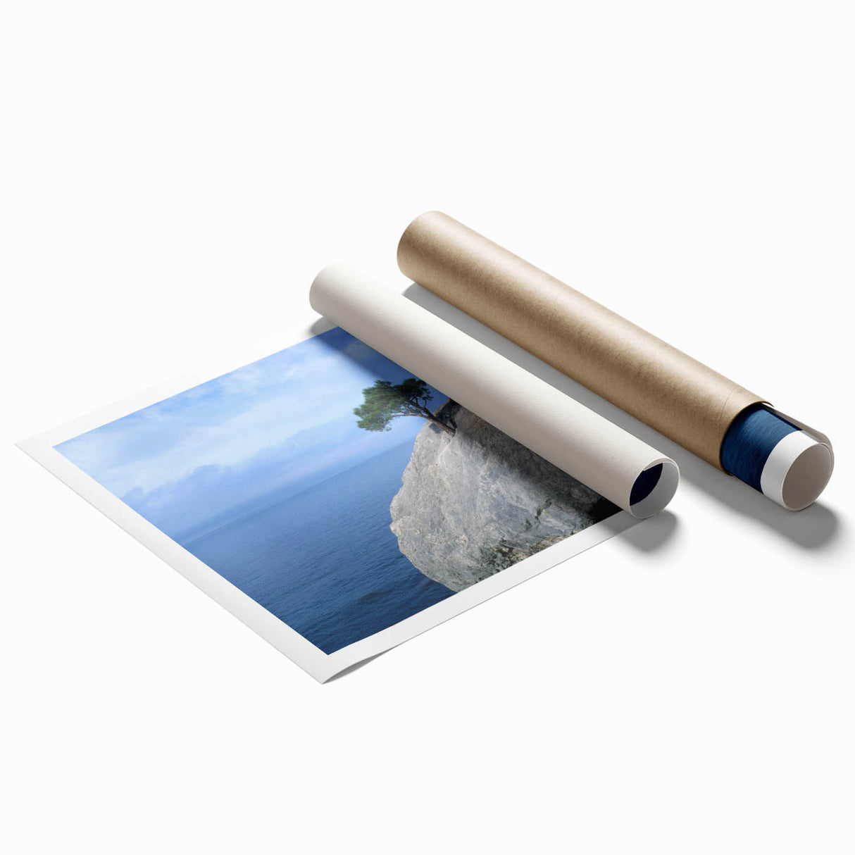 Rolled print showcasing a stunning landscape design with intricate rock formations and vibrant colors, ideal for home decor or art enthusiasts. The artwork emphasizes natural beauty and adds a serene touch to any space.