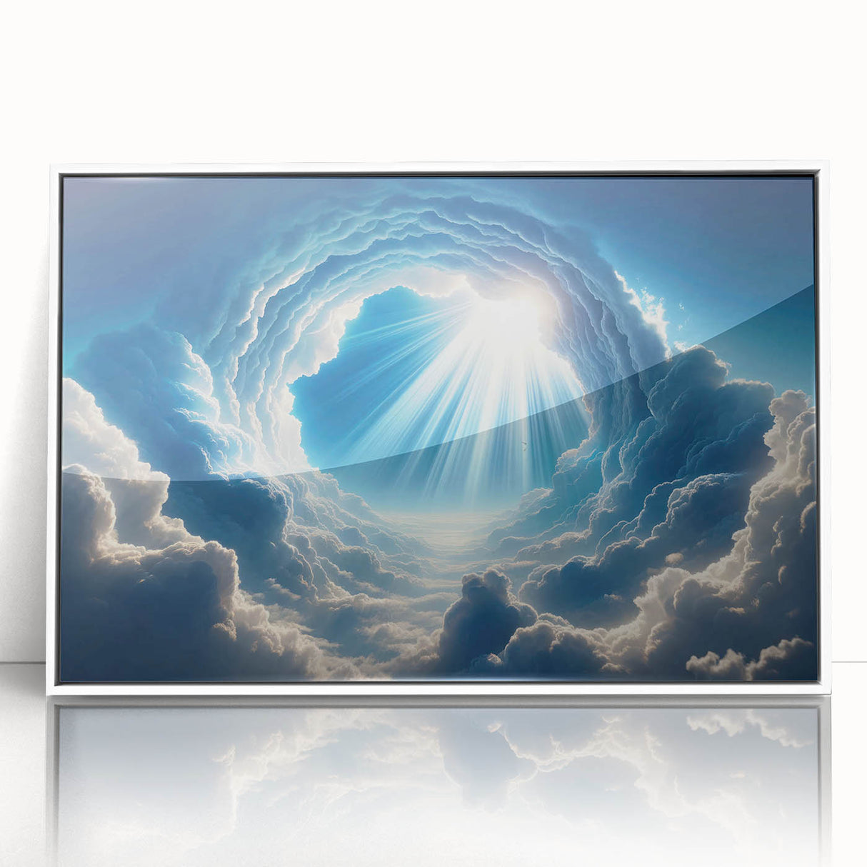 Framed acrylic wall art from the Landscapes & Skyscapes collection, showcasing a serene nature scene with vibrant colors, perfect for modern home decor.