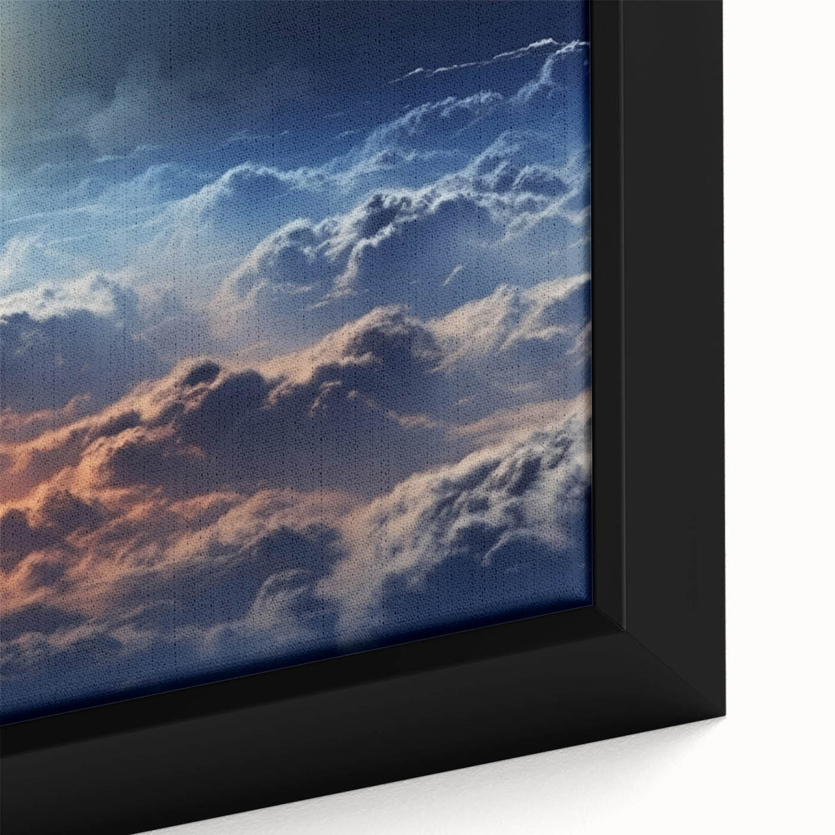 Framed canvas wall art featuring an abstract landscape design with vibrant colors and intricate details, perfect for modern home decor. The artwork is showcased in an elegant frame, enhancing its visual appeal and making it ideal for living spaces or office environments.