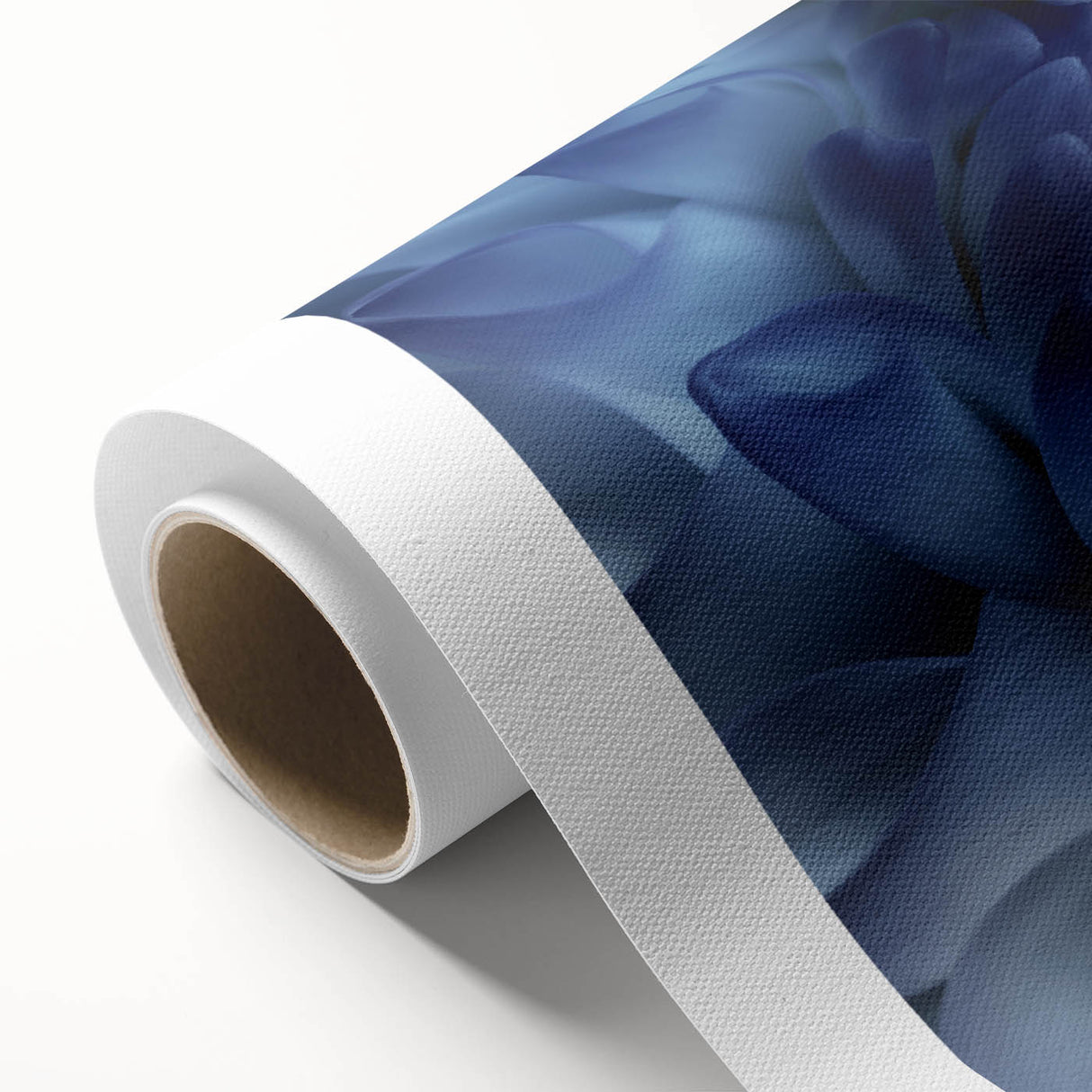 Art Deco floral design in muted pastel hues on rolled canvas, suitable for nursery wall art.