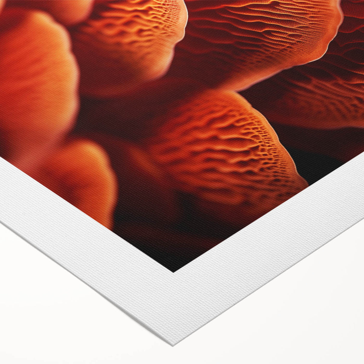 Art deco poster featuring close-up of green leaves, printed on rolled canvas, suited for dining room or bathroom.