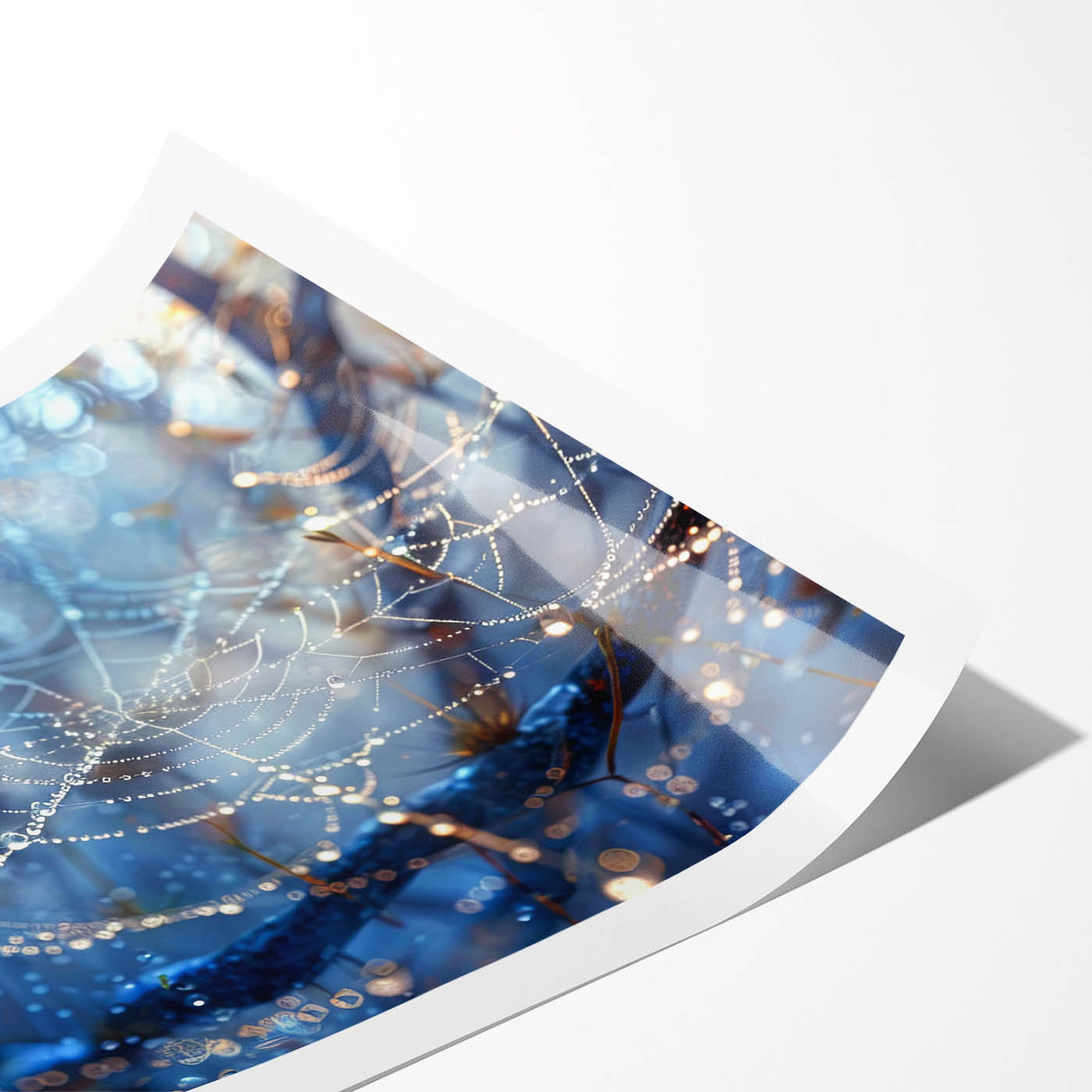 Extra large wall art featuring line art flowers in black on white, rolled print format, suitable for large living room decor.