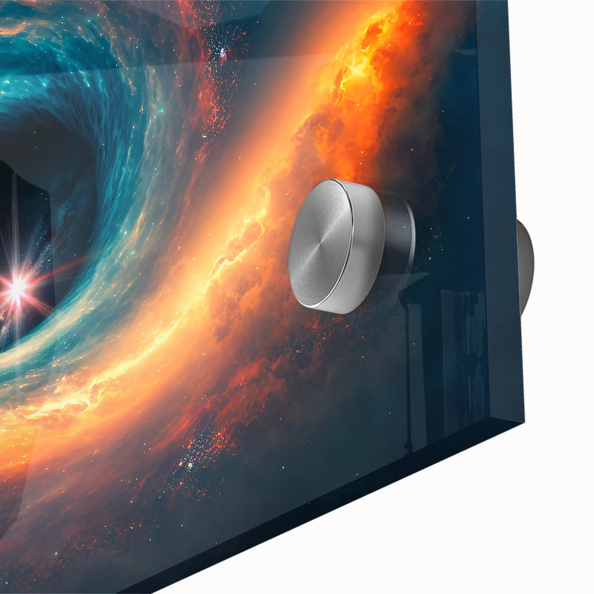 Vibrant Black Hole Wall Art | Space-Themed Canvas Print | Cosmic Decor