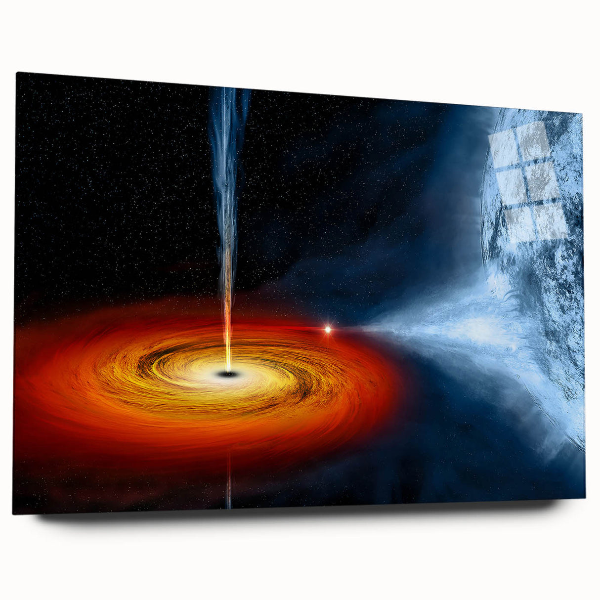 Celestial Black Hole Wall Art | Space-Themed Canvas Print | Cosmic Decor
