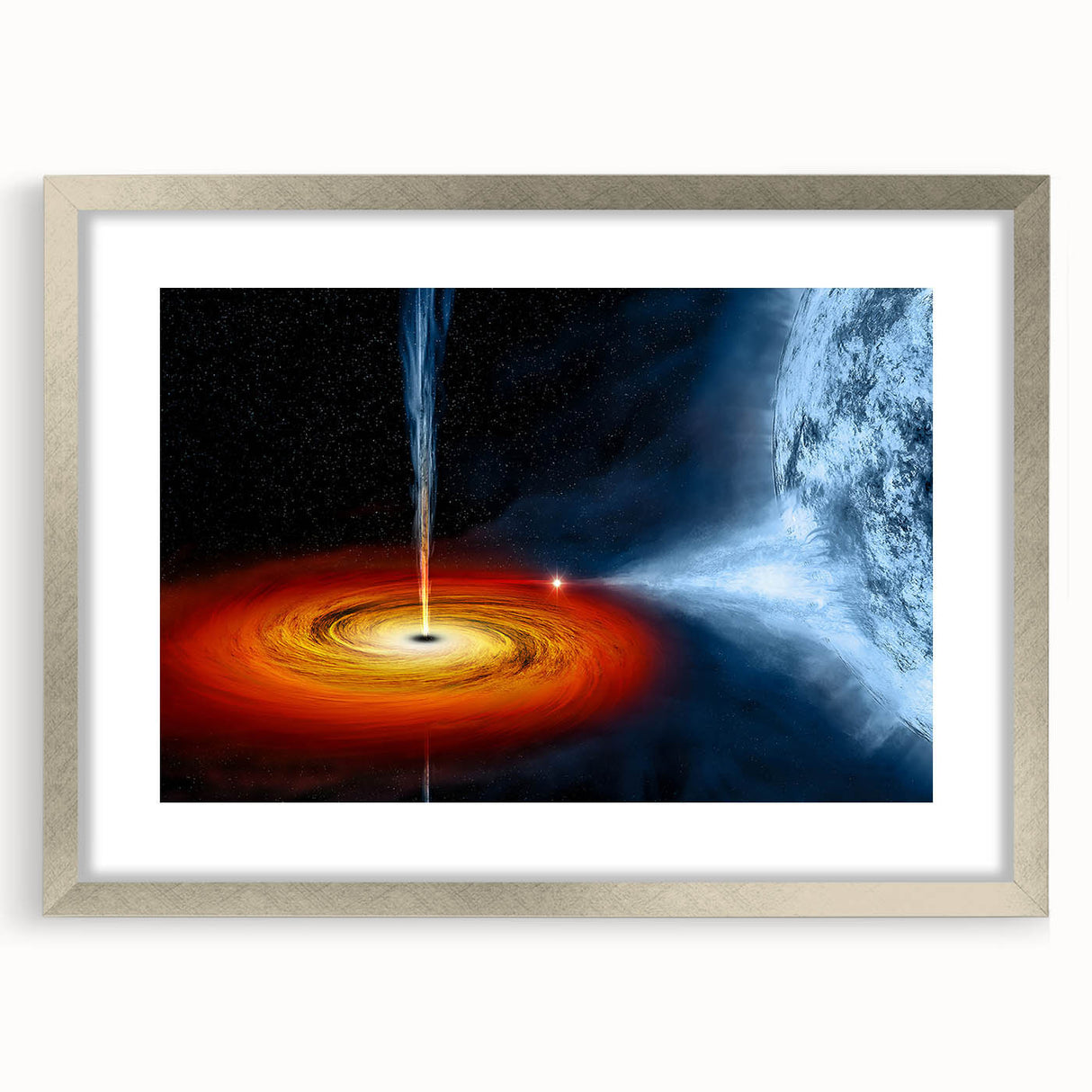 Celestial Black Hole Wall Art | Space-Themed Canvas Print | Cosmic Decor
