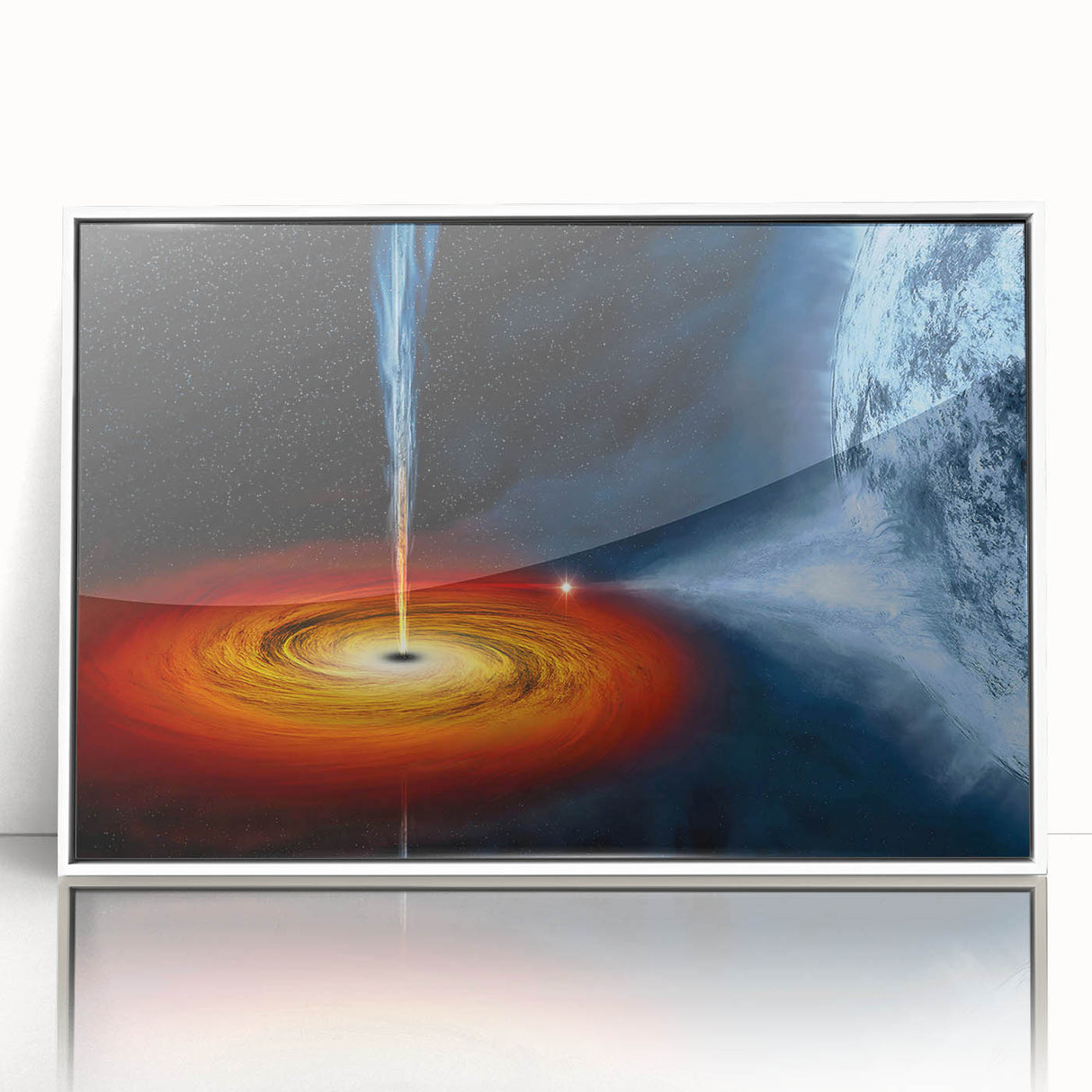 Celestial Black Hole Wall Art | Space-Themed Canvas Print | Cosmic Decor