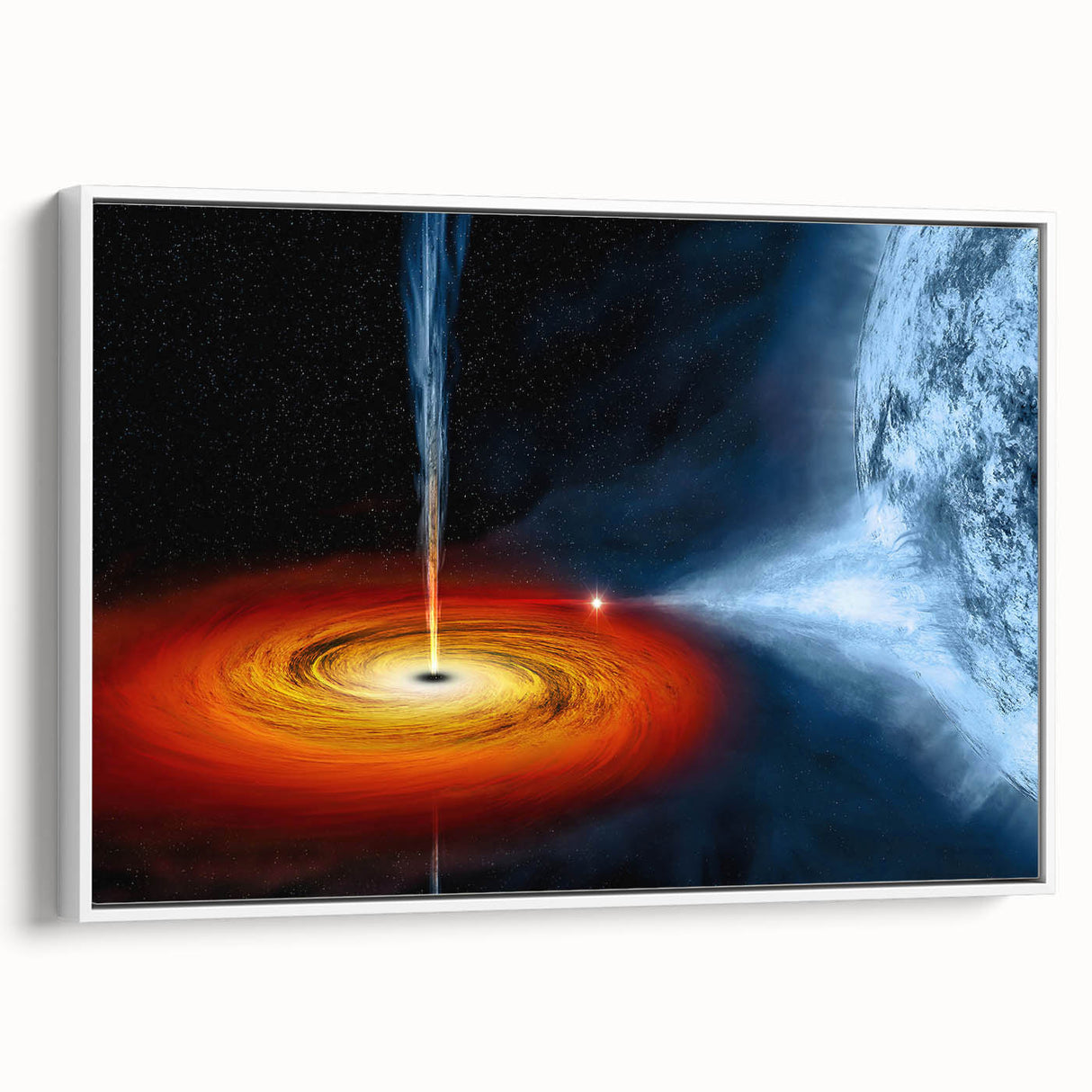 Celestial Black Hole Wall Art | Space-Themed Canvas Print | Cosmic Decor