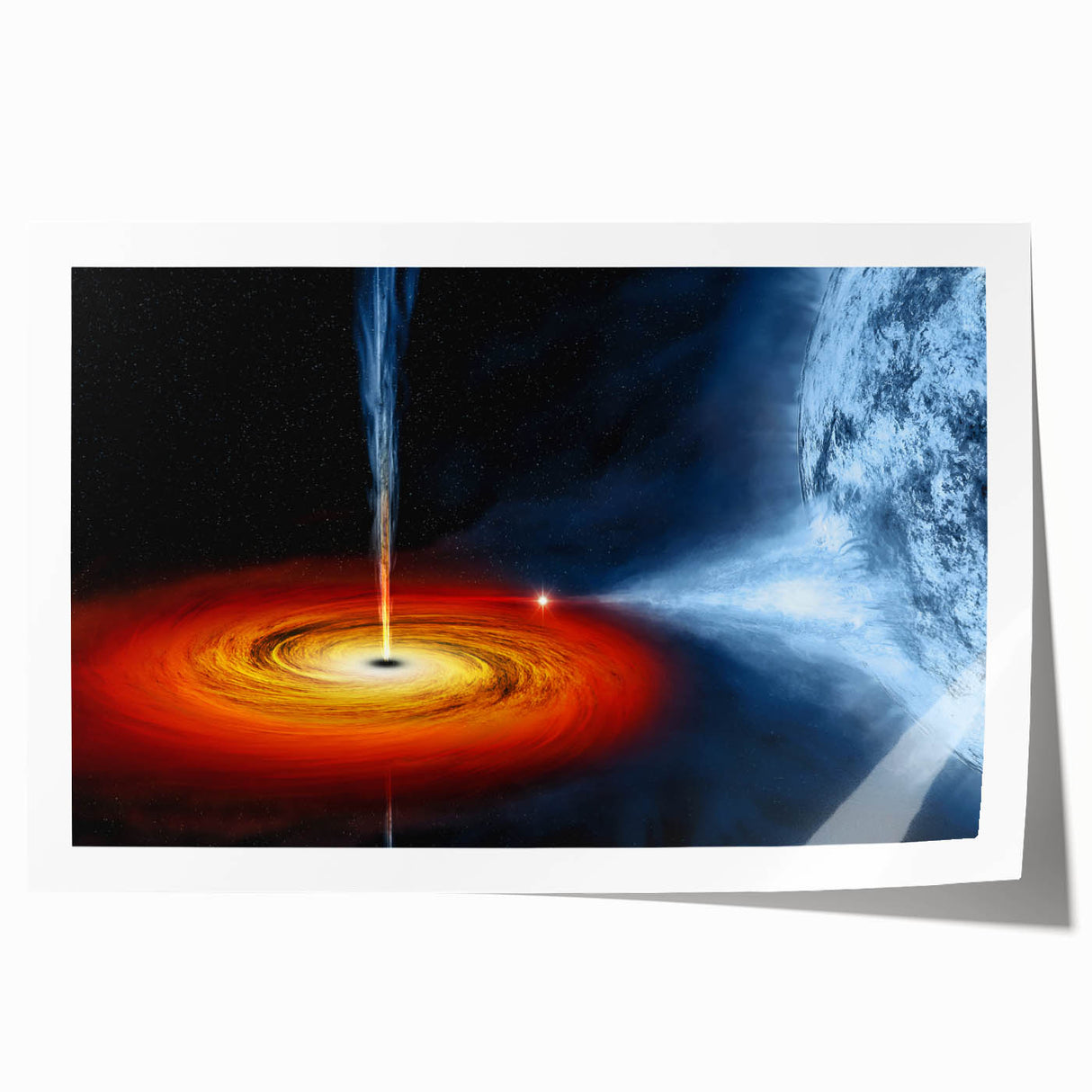 Celestial Black Hole Wall Art | Space-Themed Canvas Print | Cosmic Decor