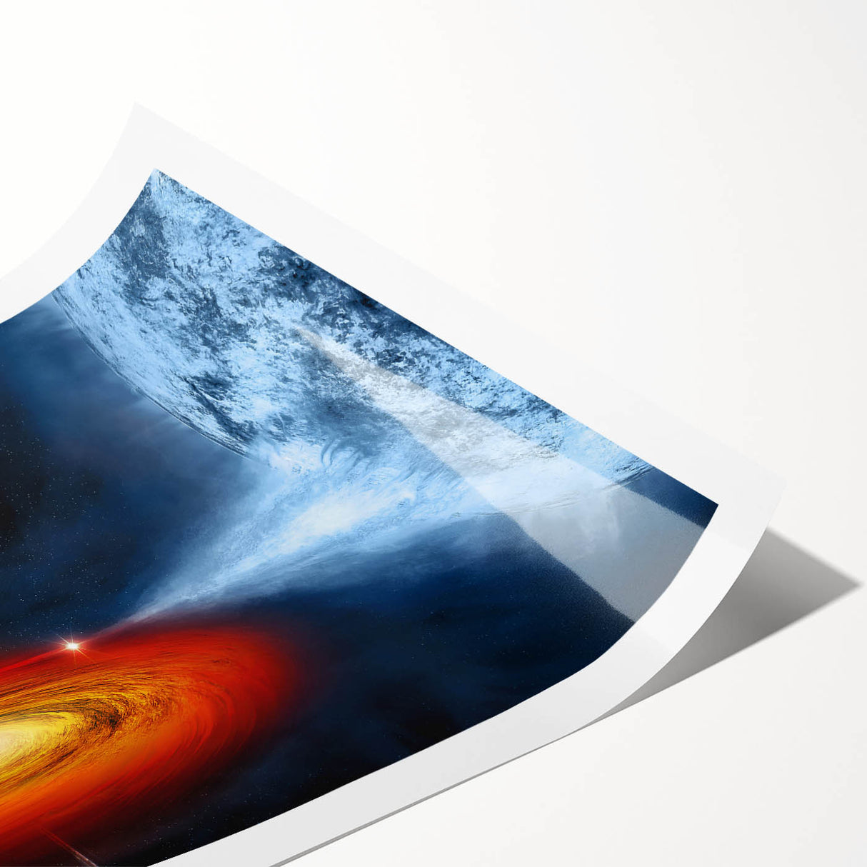 Celestial Black Hole Wall Art | Space-Themed Canvas Print | Cosmic Decor