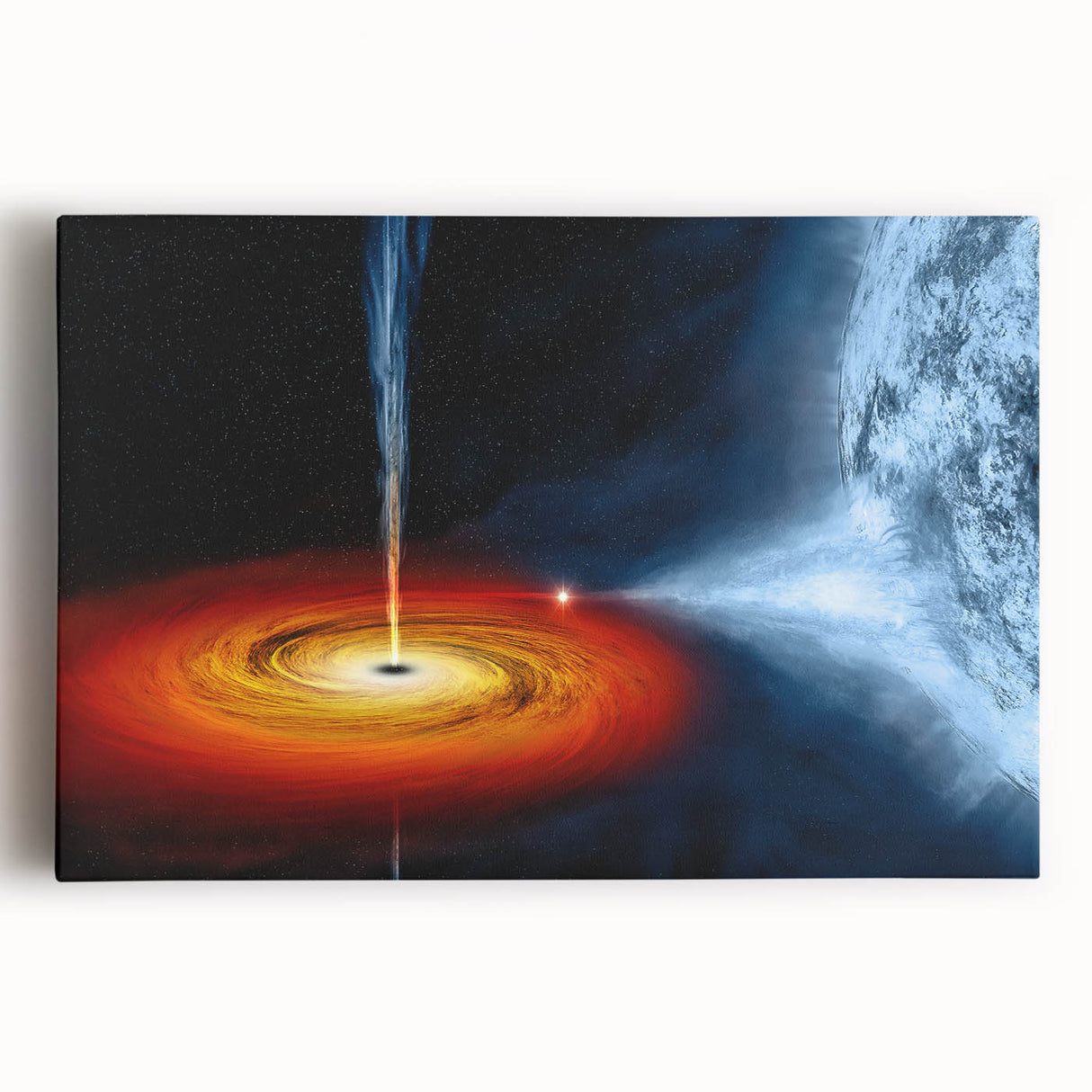 Celestial Black Hole Wall Art | Space-Themed Canvas Print | Cosmic Decor