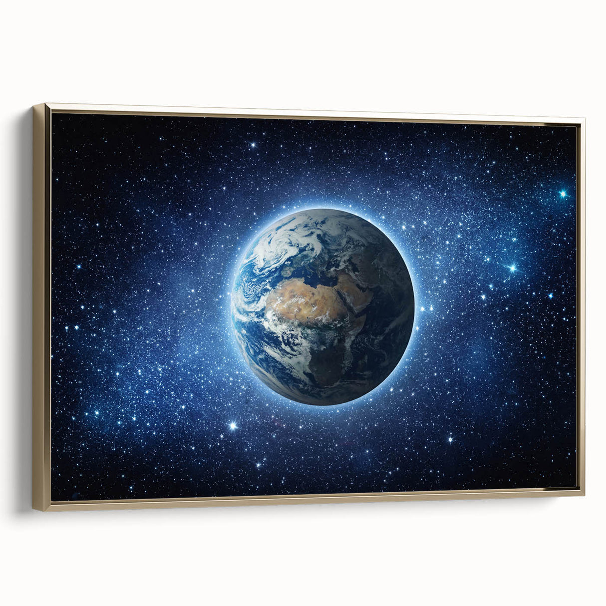 Earth in the Cosmos Wall Art - Stunning Space and Stars Decor Print