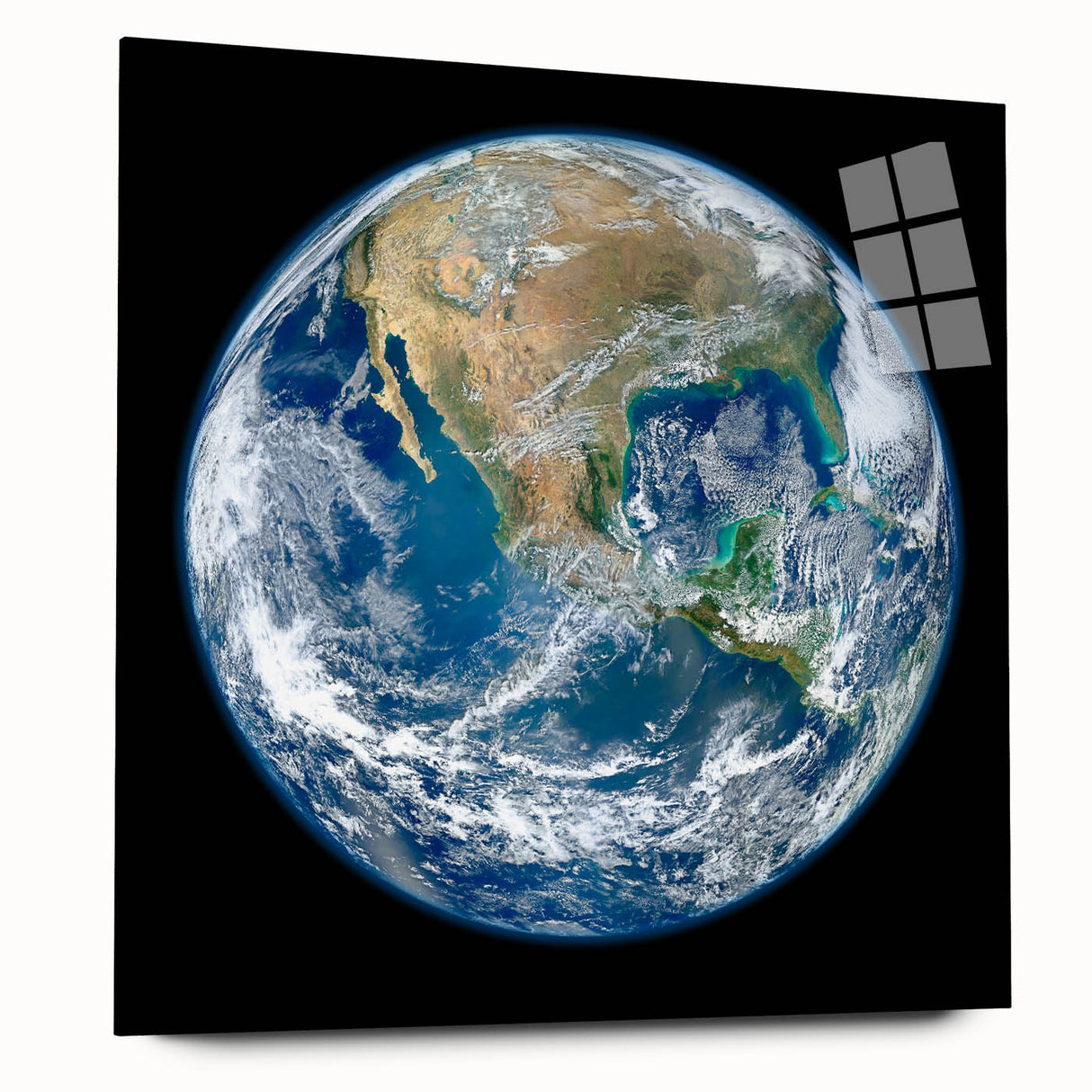 Earth from Space Wall Art - Stunning North America View Decor Print