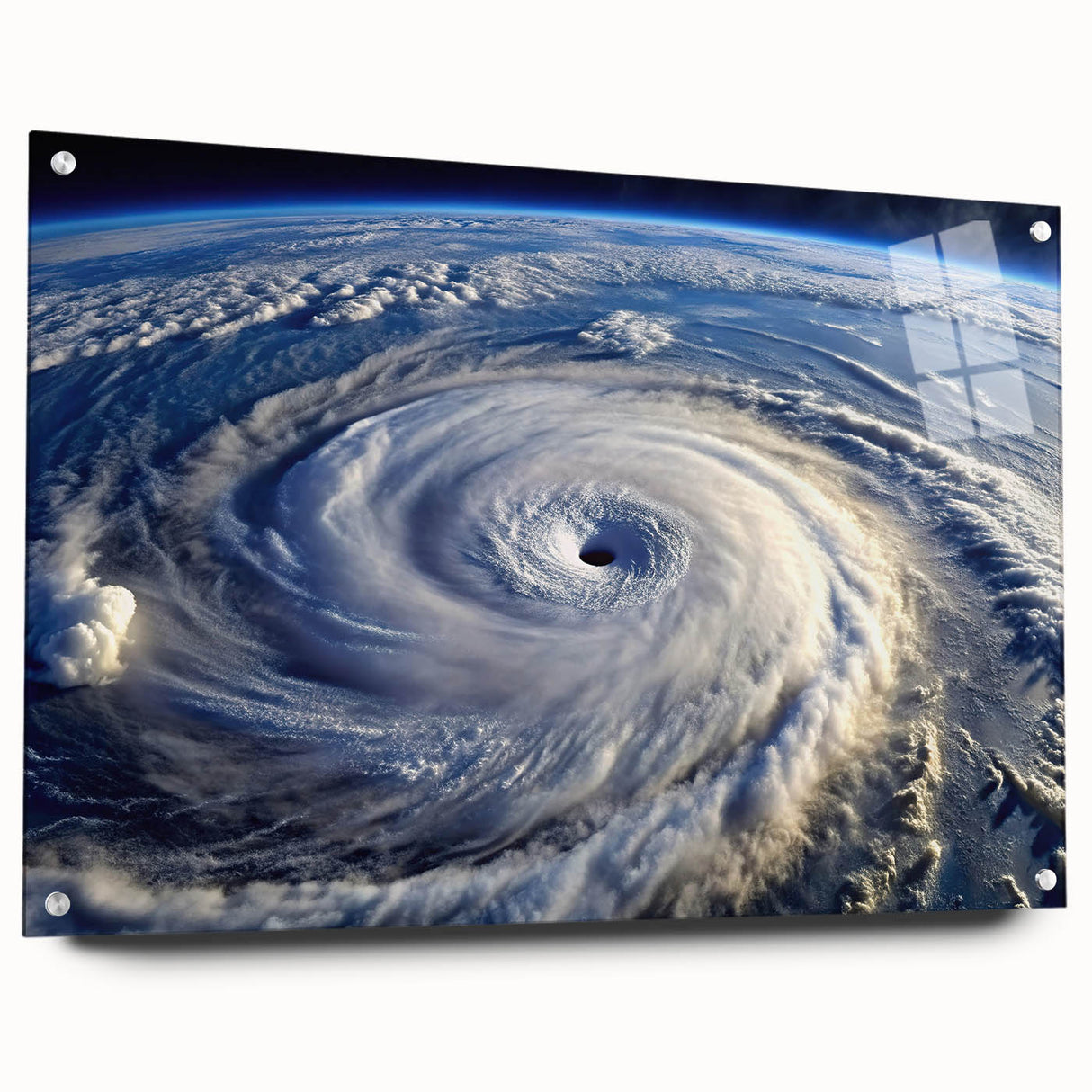 Hurricane Eye from Space - Earthy Phenomena Wall Art Print