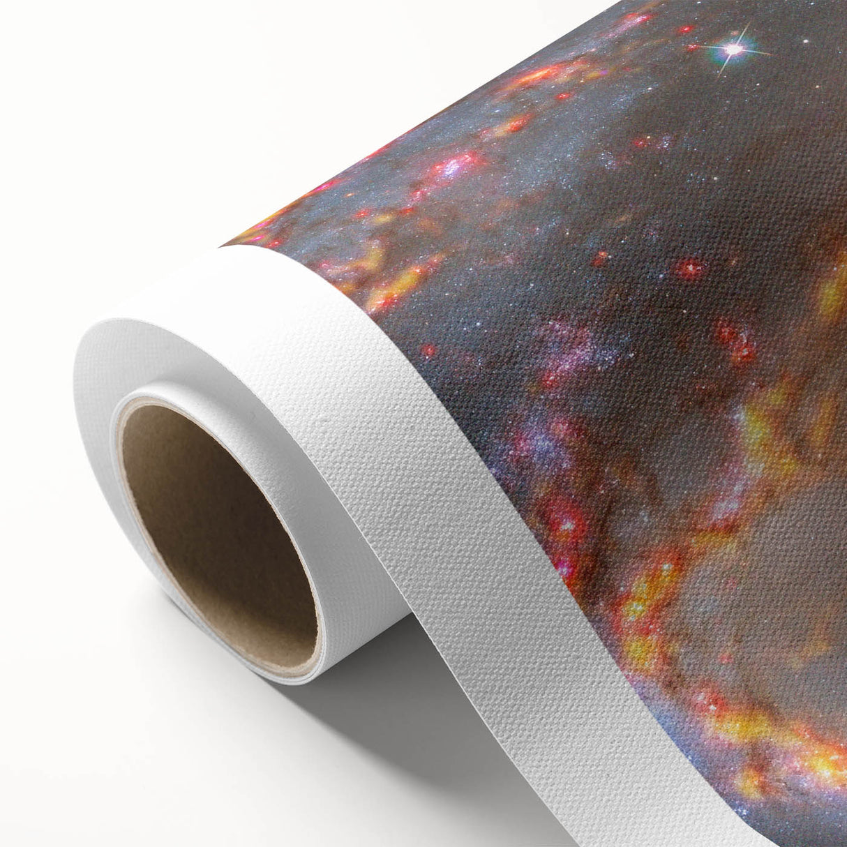 Barred Spiral Galaxy Wall Art: Vibrant Cosmic Nebula & Space Prints