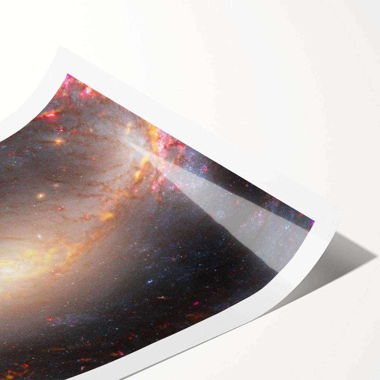 Barred Spiral Galaxy Wall Art: Vibrant Cosmic Nebula & Space Prints