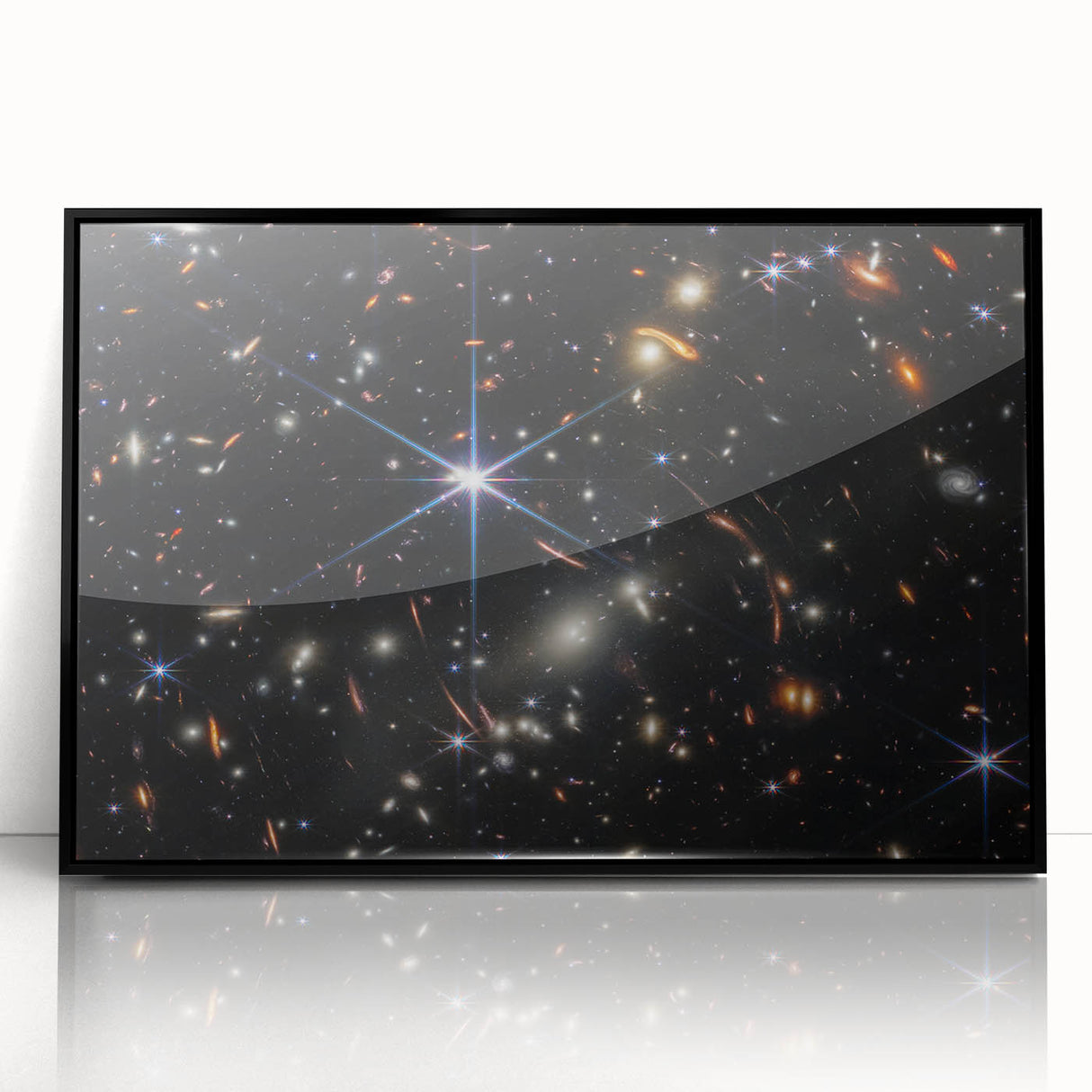 Starry Galaxy Wall Art - Deep Space Galaxy Cluster Astronomy Decor