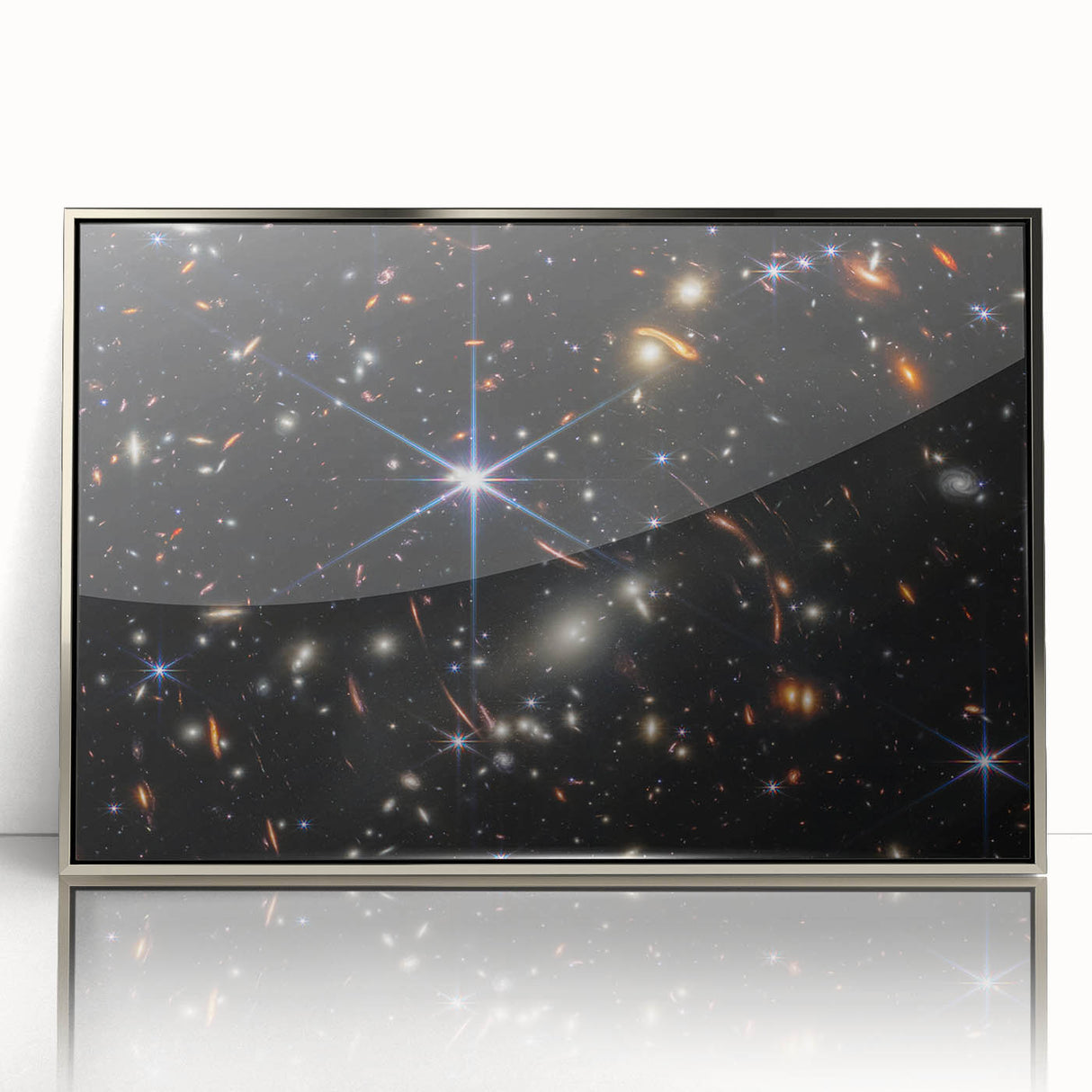 Starry Galaxy Wall Art - Deep Space Galaxy Cluster Astronomy Decor