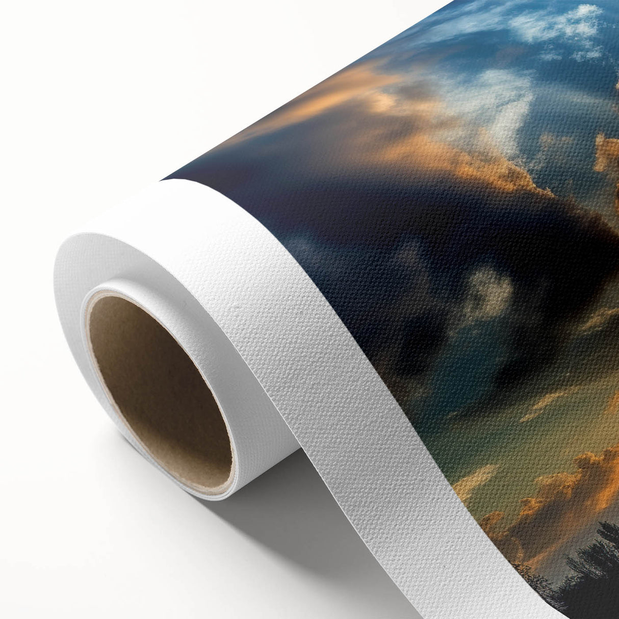 Vibrant Sunset Over Field – Stunning Sun Wall Art with Dramatic Sky