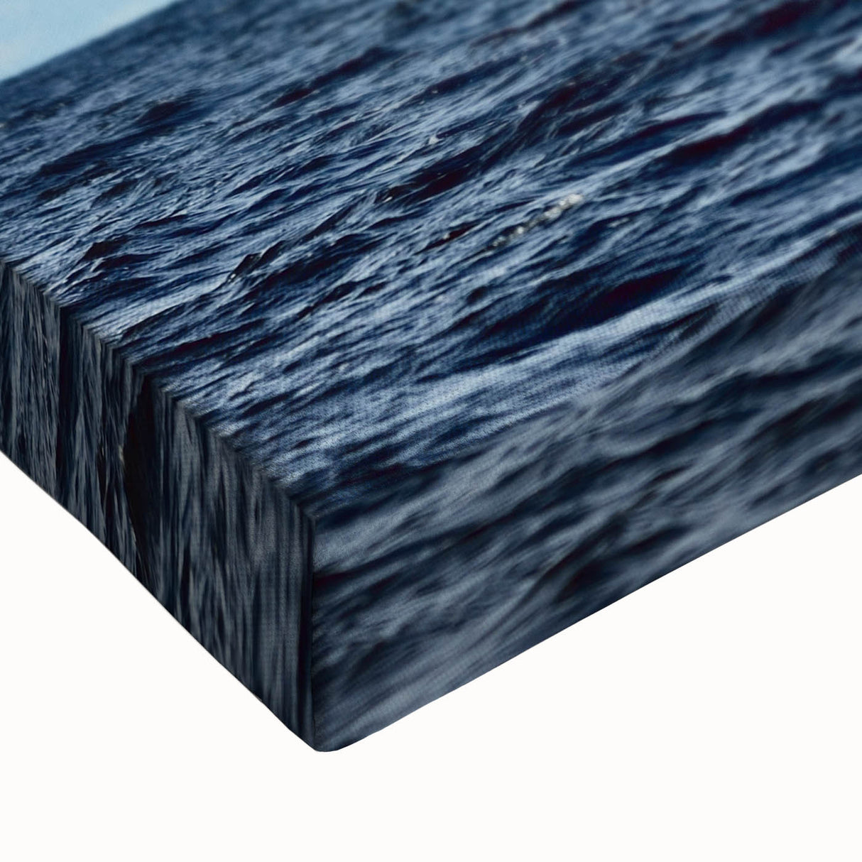 Black and white wall art of a sailboat on a lake, printed on large stretched canvas, suitable for bedroom decor.