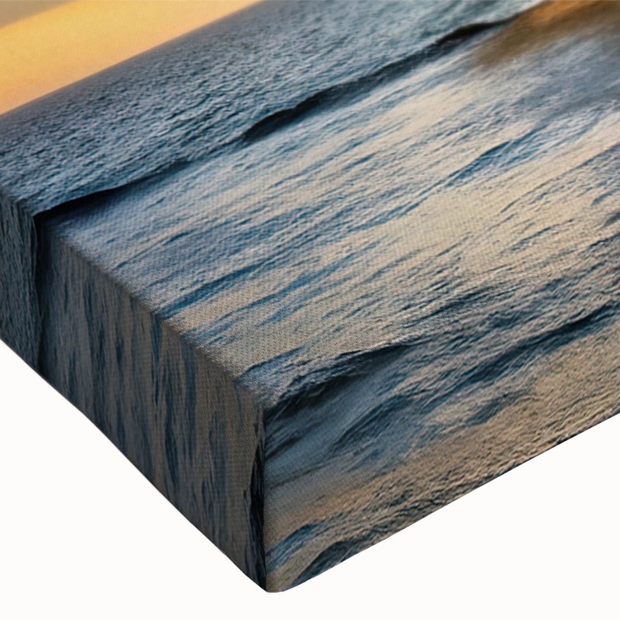 Black and white landscape art painting of a sailboat on a stretched canvas, ideal for bedroom wall art.