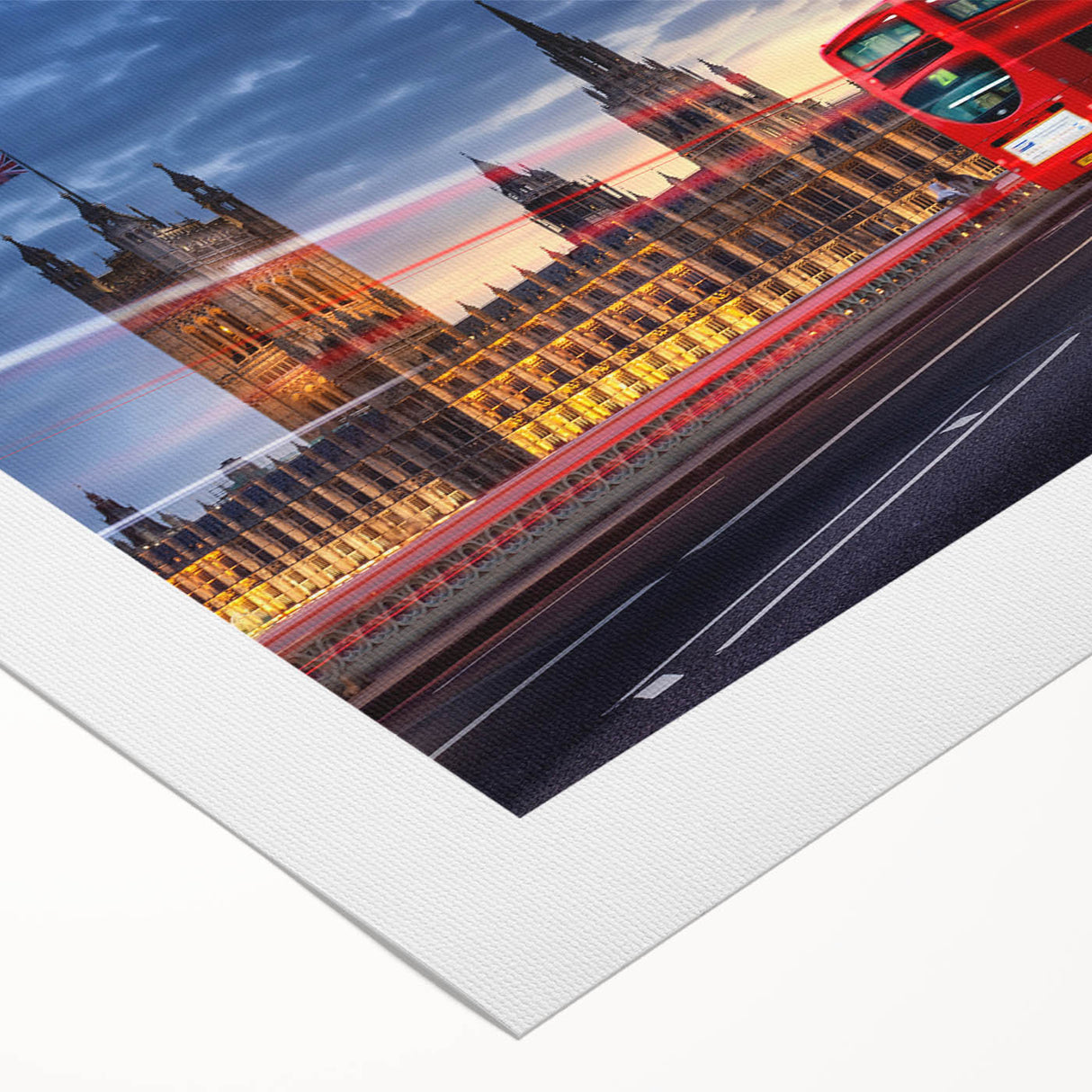 Art deco poster featuring a collection of vintage service vehicles in muted earth tones on rolled canvas.