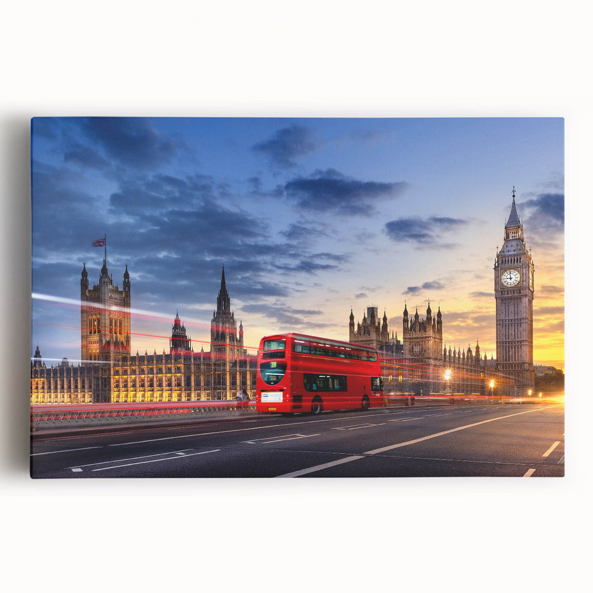 Black and white stretched canvas featuring a collection of vintage service vehicles, ideal for kitchen wall art.