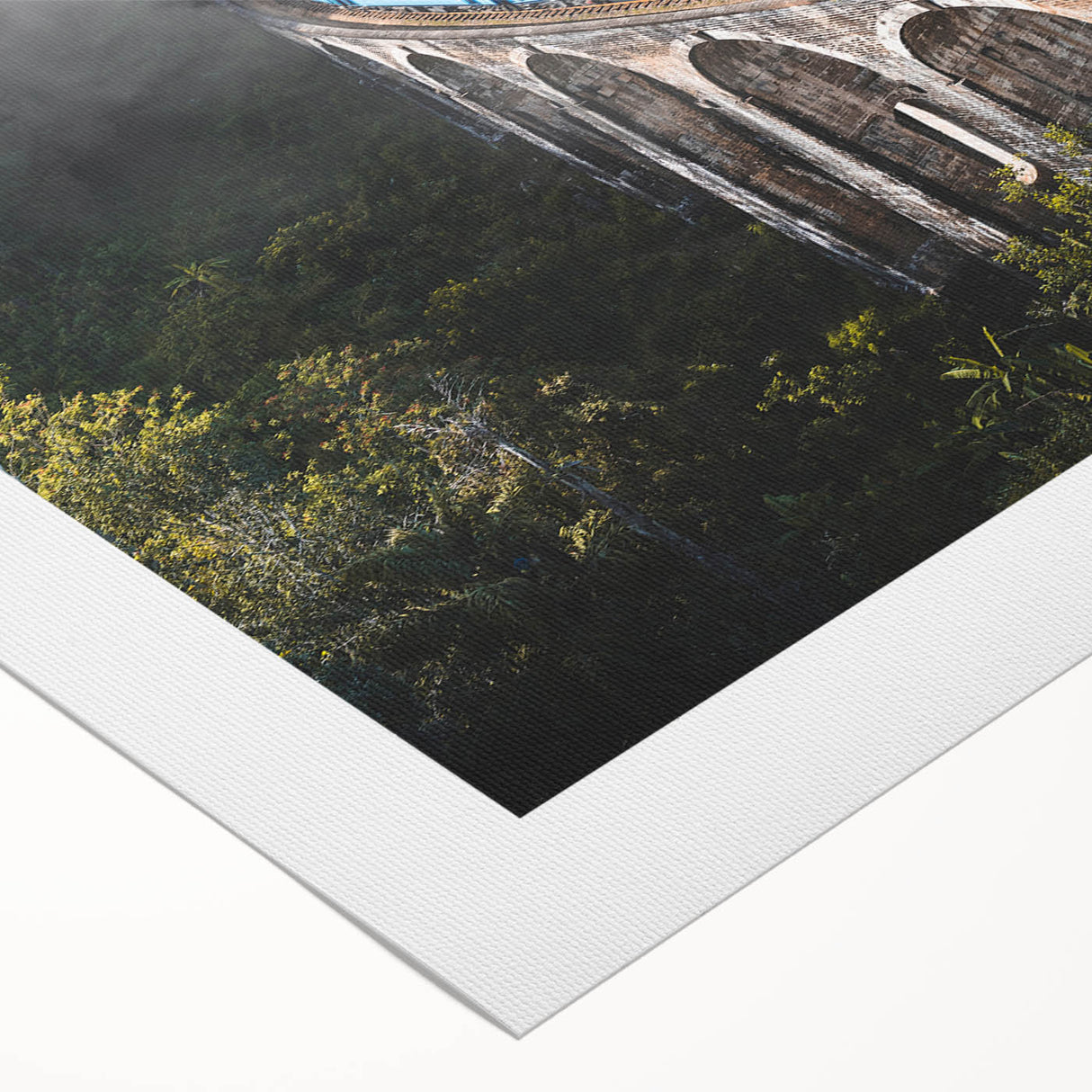 Art deco poster of a vintage train in monochrome tones on rolled canvas, suitable for dining room decor.