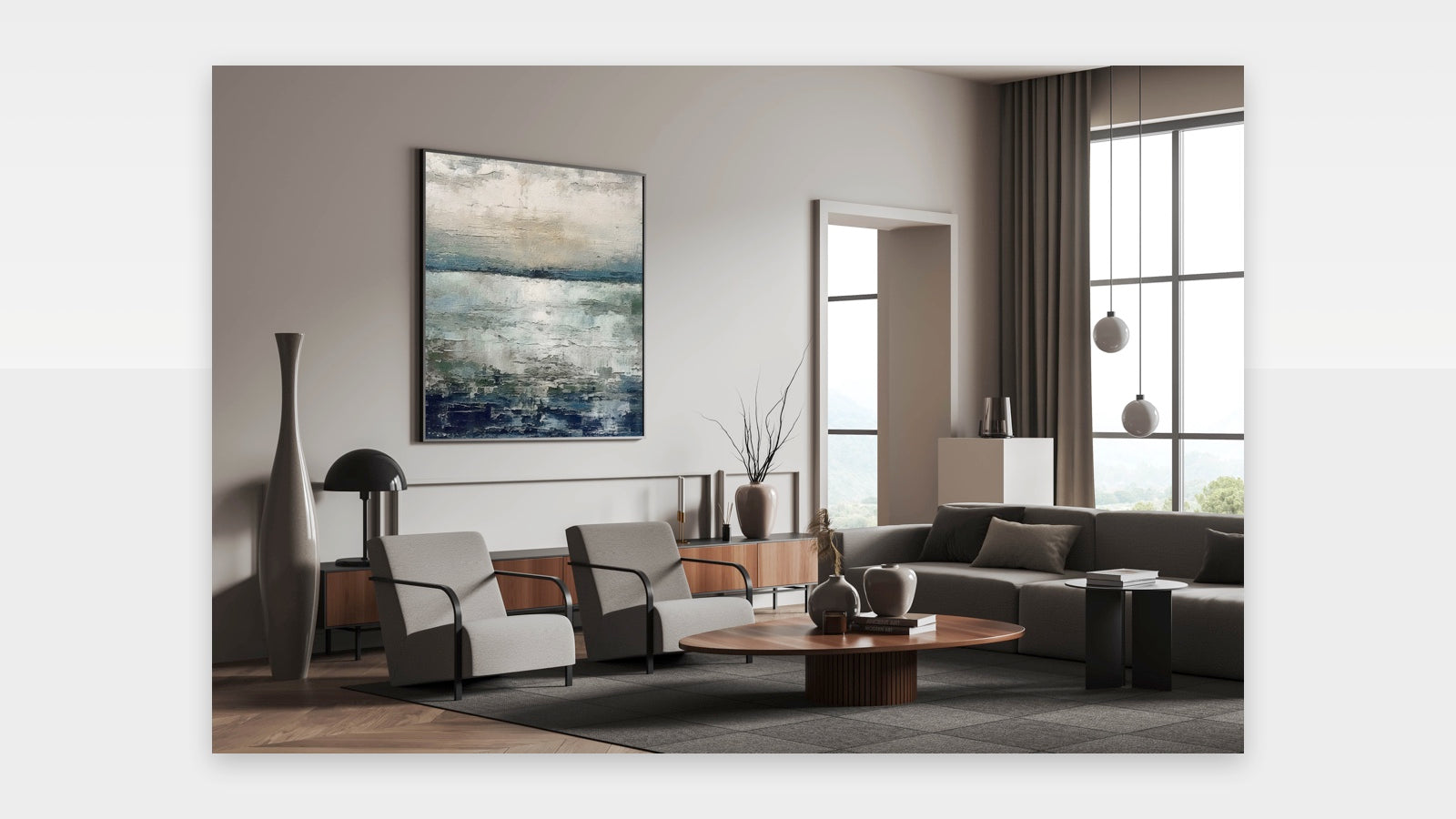 Vibrant Swirl Abstract Splatter Art - Colorful Modern Wall Decor