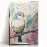 Framed acrylic artwork showcasing a sleek silver design, elegantly displayed against a clean background, perfect for modern home decor or office spaces.
