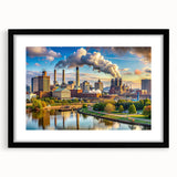 Extra large, textured abstract art print with vibrant colors on canvas, ideal for living room decor.
