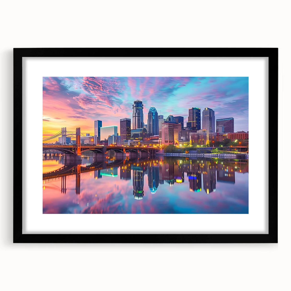 Extra large abstract art print with vibrant colors and textured surface on canvas, ideal for living room decor.