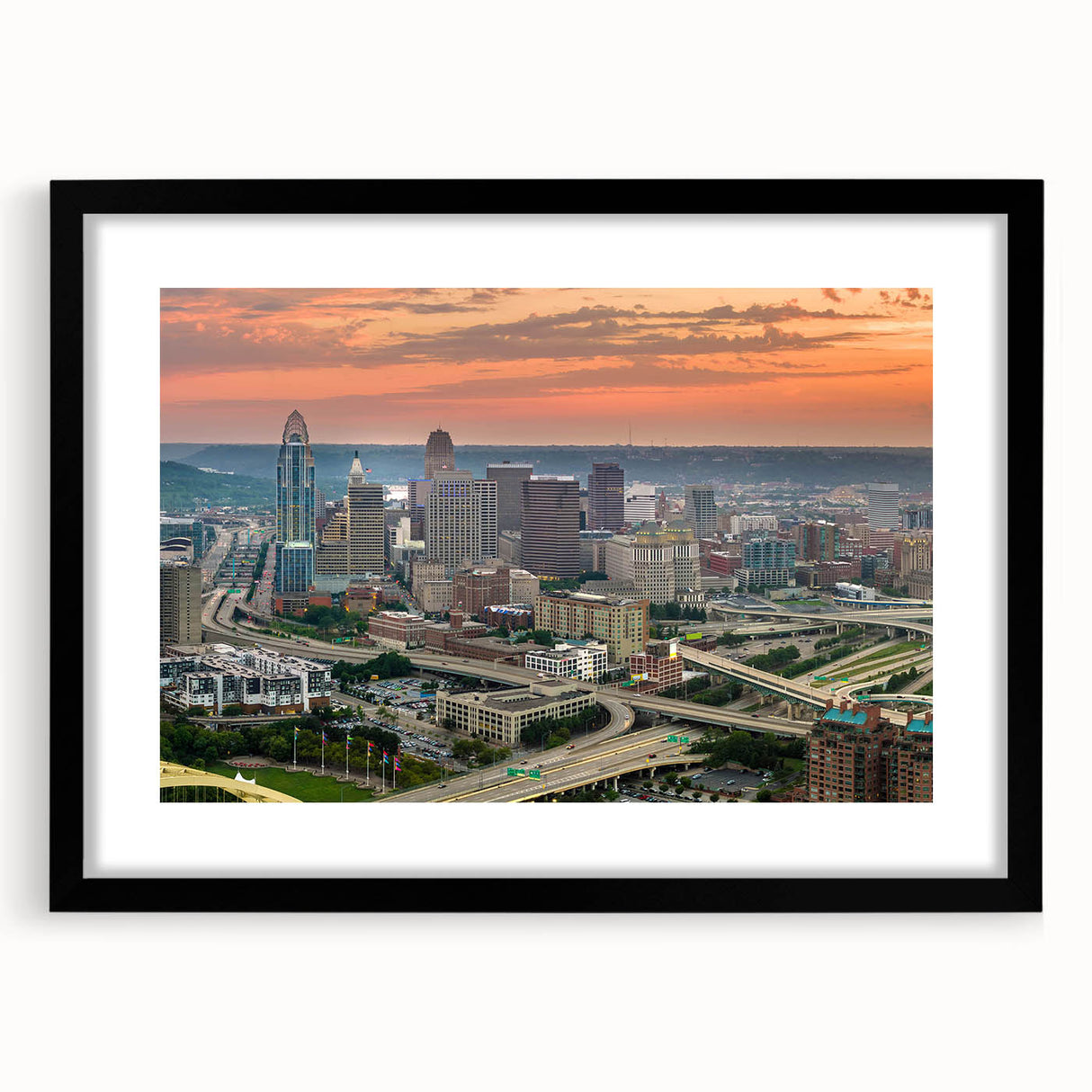Extra large textured abstract art print with vibrant multicolor swirls on canvas, suited for living room decor.