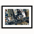 Extra large abstract art print on canvas featuring vibrant, textured swirls of color, ideal for living room decor.