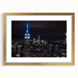 Extra large abstract art print featuring a textured mix of blue and orange hues on canvas, ideal for living room decor.